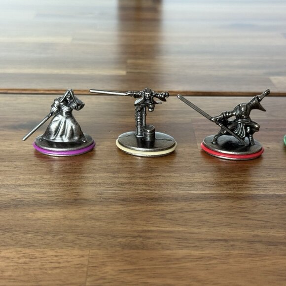 Star Wars Saga Edition Monopoly Replacement Tokens 6 Pieces Pewter Figures 2005 - Picture 8 of 16